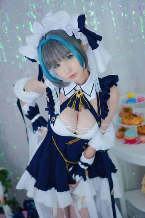 最新极品碧蓝航线柴郡cosplay魔法少女30P+1V插图