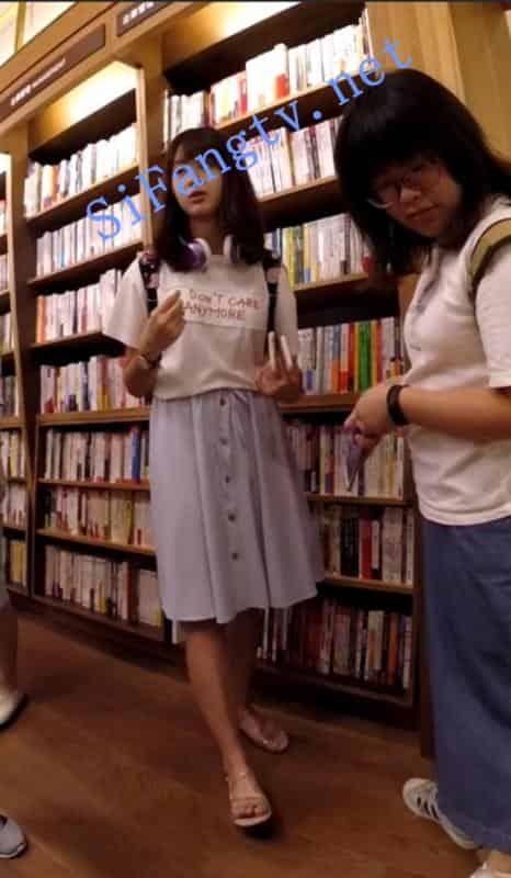 [首发极品CD]TW系列1721-逛书店的清纯美女穿着紫内裤插图